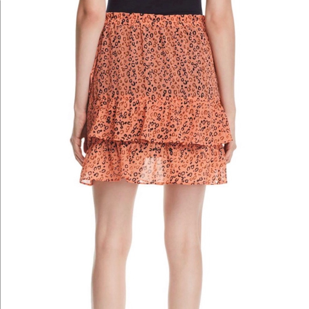 Scotch And Soda Leopard Print Ruffle Layer Skirt - image 2